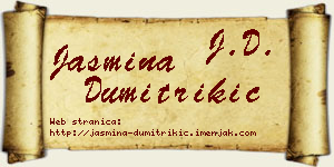 Jasmina Dumitrikić vizit kartica
